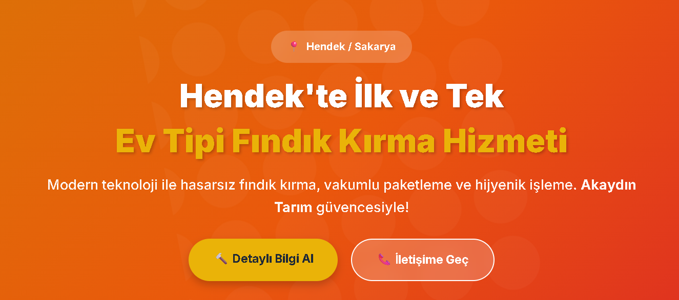 Hendek Fındık Kırma